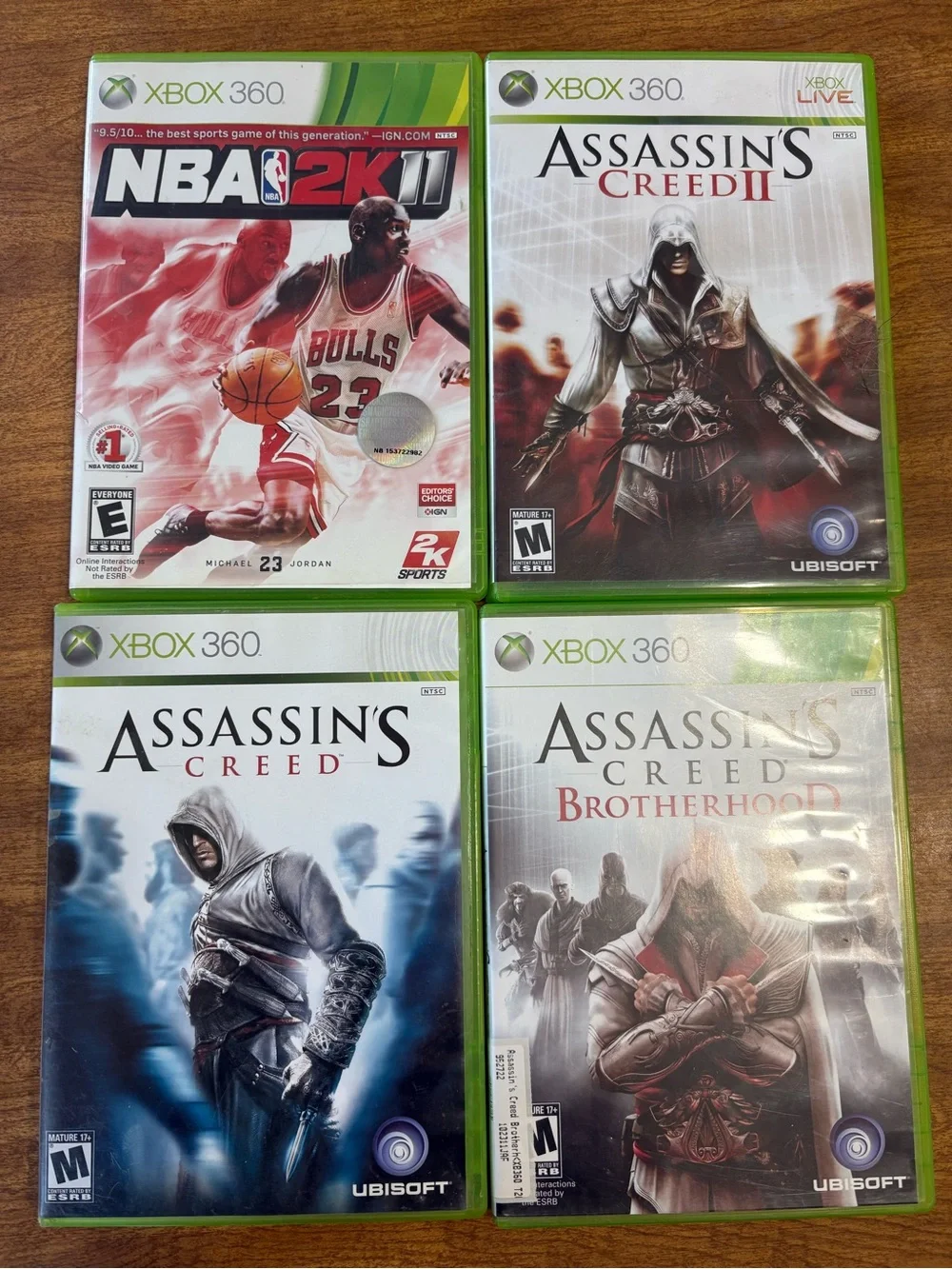 Microsoft XBOX 360 21 game bundle (Halo, COD, guitar hero, assassin) *NOT TESTED